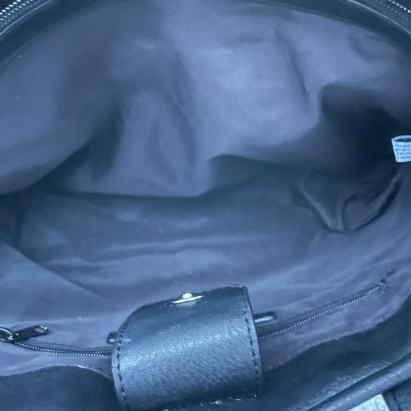 Nine West Women Hand Bag Black Canvas 9 Logo Shoulder Bag - Picture 9 of 10